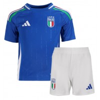 Italien Fußballbekleidung Heimtrikot Kinder EM 2024 Kurzarm (+ kurze hosen)